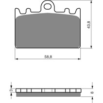 Brzdové platne Goldfren 090 AD