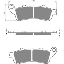 Brzdové platne GoldFren 135 AD