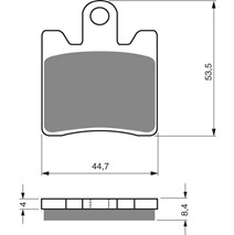 Brzdové platne GoldFren 147 AD