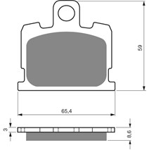 Brzdové platne GoldFren 151 AD