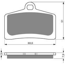 Brzdové platne GoldFren 233 AD