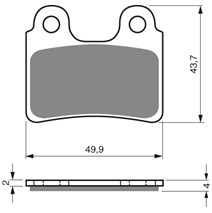 Brzdové platne GOLDFREN 168 S3