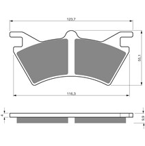 brzdové platne GOLDFREN 208 S3